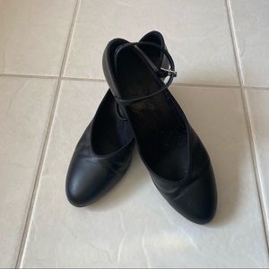 Black Character Shoes Leather High Heel size 9